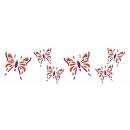 3D Effekt-Schablone Schmetterlinge 13 x 40 cm