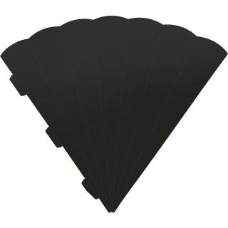 Schultüte Zuschnitt, schwarz, 69 cm