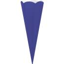 Schultüte Zuschnitt, königsblau, 41 cm, Geschwistertüte