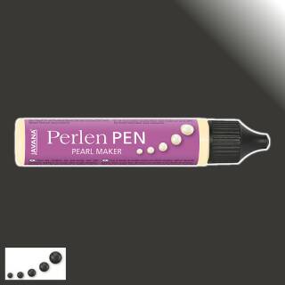 JAVANA TEXTIL Perlen Pen Schwarz 29 ml