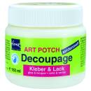 Art Potch Decoupage Kleber und Lack seidenmatt, 150 ml