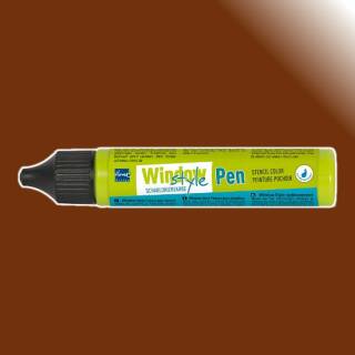 Window-Style Glasmalfarbe, Pen, Schokobraun 29 ml