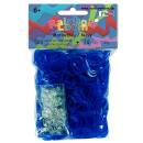 Rainbow Loom® Gummibänder Marineblau Jelly
