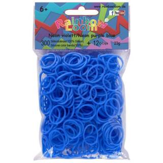 Rainbow Loom® Silikonbänder Neon-Blau