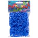 Rainbow Loom® Silikonbänder Neon-Blau