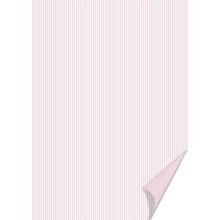 Bastelkarton Happy Papers Streifen, A4, 200g, rosa