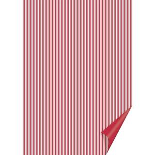 Bastelkarton Happy Papers Streifen, A4, 200g, rot