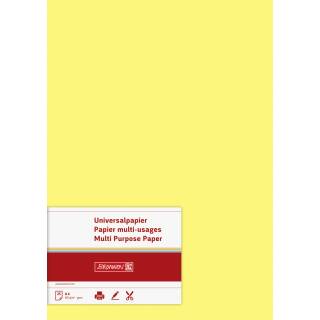 Universalpapier, A4, 160g, gelb, 25 Blatt
