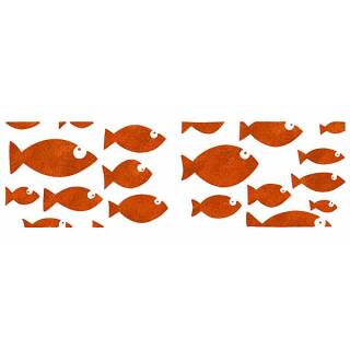Dekor-Schablone XL Fische 22 x 67 cm