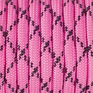 Paracord, Farbmix, 4 mm x 50 m, pink schwarz