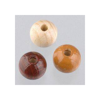 Holzperlen, Ton in Ton, 8 mm, ~ 118 Stück, 25 g, braunmix