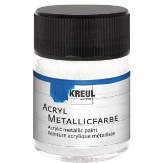 Acryl-Metallicfarbe Perlmutt-Weiß, 50ml