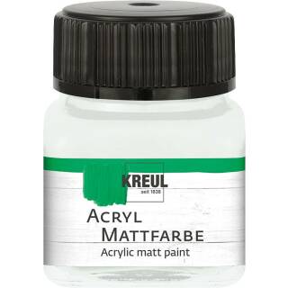 Acryl-Mattfarbe Pastellweiß, 20 ml
