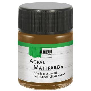 Acryl-Mattfarbe Dunkelbraun, 50 ml