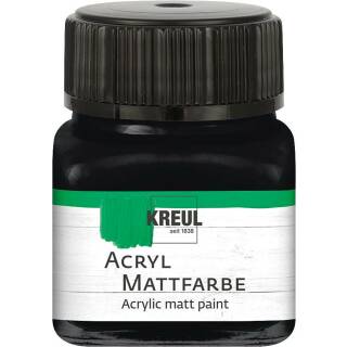 Acryl-Mattfarbe Schwarz, 20 ml
