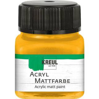 Acryl-Mattfarbe Goldgelb, 20 ml