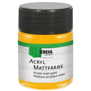 Acryl-Mattfarbe Goldgelb, 50 ml