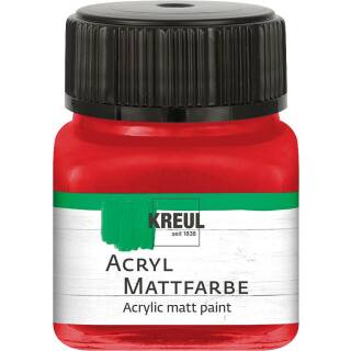 Acryl-Mattfarbe Brillantrot, 20 ml