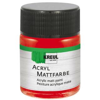 Acryl-Mattfarbe Brillantrot, 50 ml