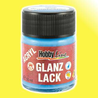 Acryl-Glanzlack Hellgelb, 50 ml