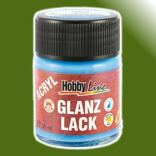 Acryl-Glanzlack Olivgrün, 20 ml