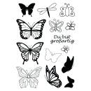 Clear Stamps, Schmetterlinge, 14 - teilig
