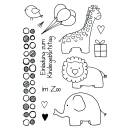 Clear Stamps, Zoo kindlich, 13 - teilig