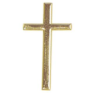 Wachsmotiv Kreuz, 40 mm, gold