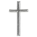 Wachsmotiv Kreuz, 40 mm, silber