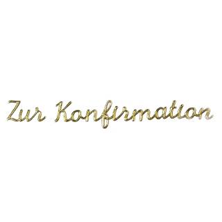Sticker Zur Konfirmation, gold