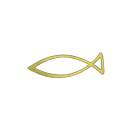 Sticker Christlicher Fisch, gold