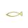 Sticker Christlicher Fisch, gold