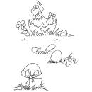 Clear Stamps, Frohe Ostern 2, 3 - teilig