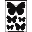 Fensterschablone Schmetterling A5 - negativ