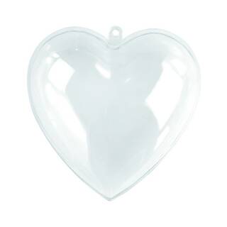 Kunststoff Herz, 100 mm, teilbar