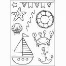 Clear Stamps, Strand, 9 - teilig