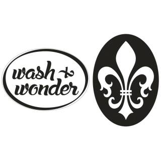 Motiv-Label wash&wonder, Lilie, 2 teilig