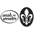 Motiv-Label "wash&wonder", Lilie, 2 teilig