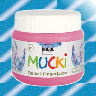 MUCKI Funkel-Fingerfarbe Diamanten-Blau 150 ml