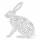 Sizzix Thinlits Schablone, Oster-Hase, Wild Rabbit
