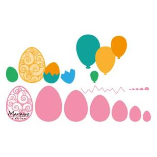 Marianne Design Collectable Easter eggs, Ostereier-Ballons